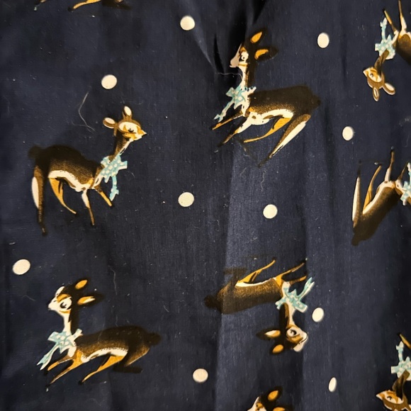 Beach Bash by Art & Tatyana Retro Pinup Darling Deer blouse L - Picture 5 of 8